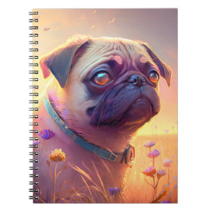 Cuaderno Carácter Mascota de pintura de dibujos animados de