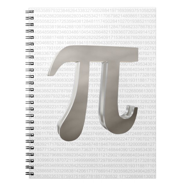 Cuaderno Carácter pi metalizado de corte (Frente)