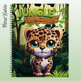 Cuaderno Carácter único leopardo sinuoso kitsch 🐆