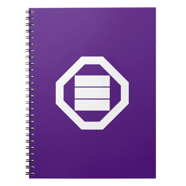 Cuaderno Caracteres kanji para tres en la bandeja (Frente)