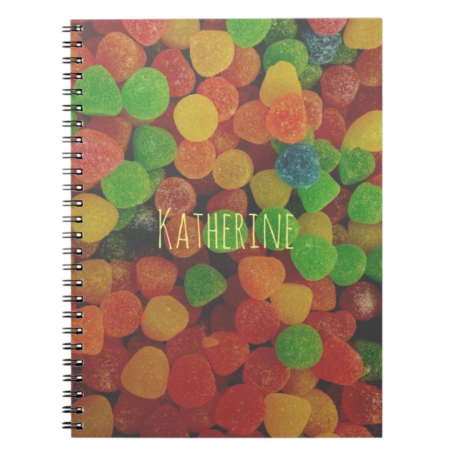 Cuaderno Caramelos Gumdrops Personalizados (Frente)