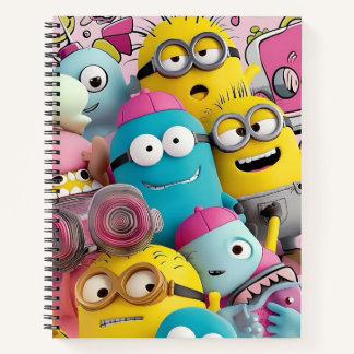 Cuaderno caras 3d divertidas