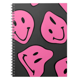 Cuaderno Caras hipster psicodélicas, diseño impecable.