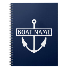 Cuaderno Carátula de crucero de nombre de barco