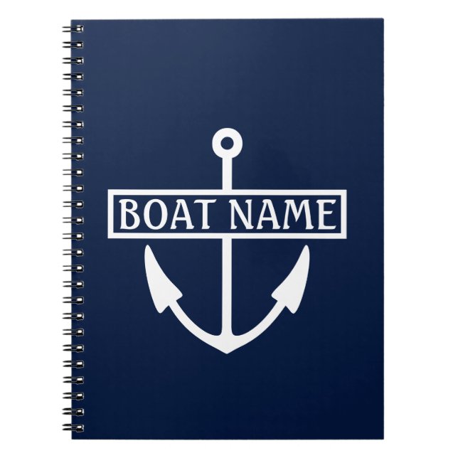 Cuaderno Carátula de crucero de nombre de barco (Frente)
