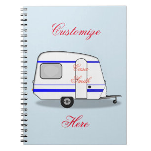 Cuaderno Caravana aerodinámica del gitano del remolque de