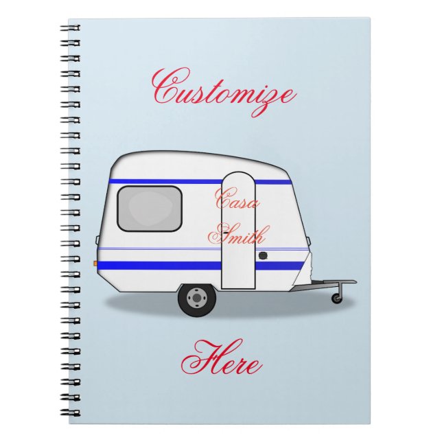 Cuaderno Caravana aerodinámica del gitano del remolque de (Frente)