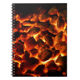 Cuaderno Carbón rojo caliente
