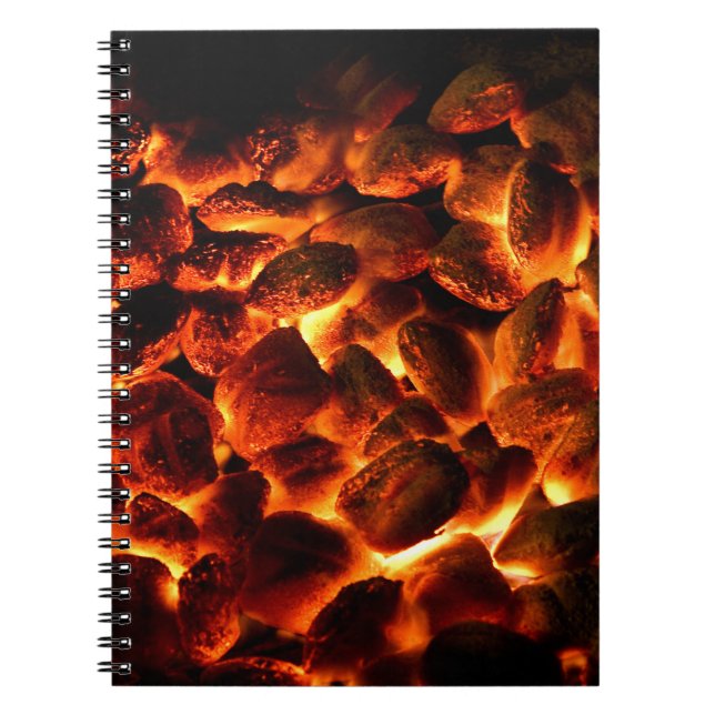 Cuaderno Carbón rojo caliente (Frente)