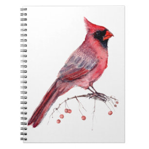 Cuaderno Cardenal rojo Bird