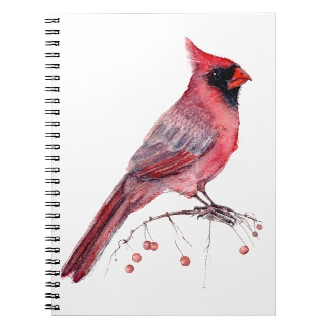 Cuaderno Cardenal rojo Bird (Frente)