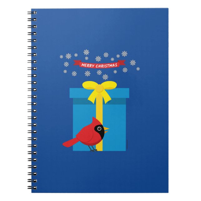 Cuaderno Cardenal Rojo Lindo Con Regalo Azul (Frente)