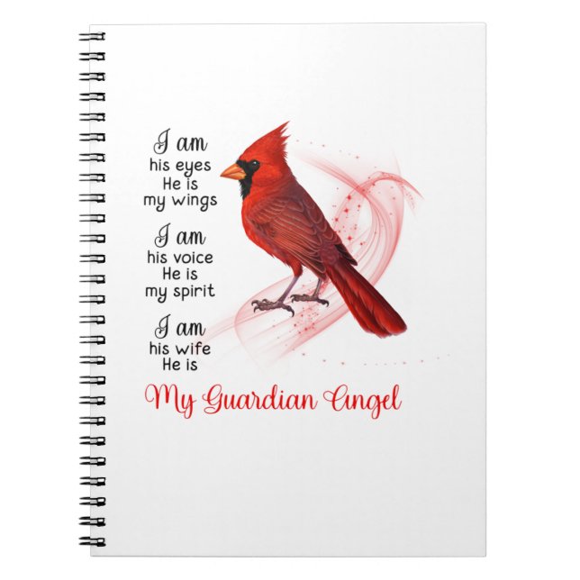 Cuaderno Cardenal rojo Mi ángel de la guarda (Frente)