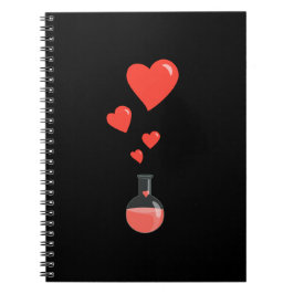 Cuaderno Cardilla Negra De Corazón El día de San Valentín G