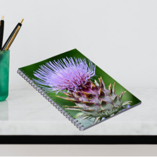 Cuaderno Cardo Floral de Cardo Púrpura