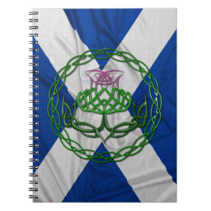 Cuaderno Cardo y bandera célticos del nudo