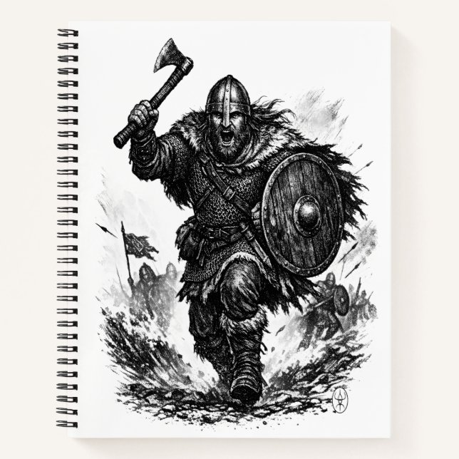 Cuaderno Carga de Guerrero Vikingo - Batalla de Tinta (Anverso)