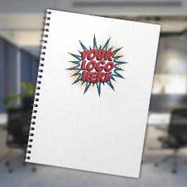 Cuaderno Carga de logotipo de personalizado - blanco comerc