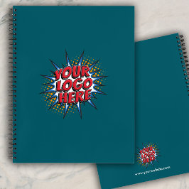 Cuaderno Carga de logotipo personalizado / Sitio web - Verd