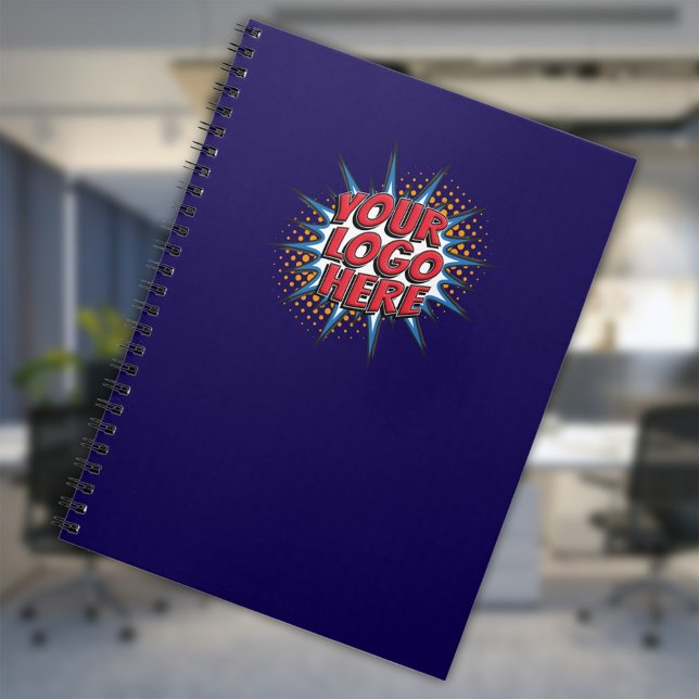 Cuaderno Carga del logotipo del personalizado - Azul comerc (Subido por el creador)