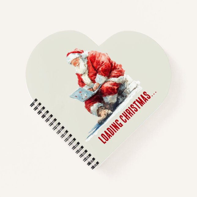 Cuaderno Cargando Navidades Funny Santa Design (Anverso)