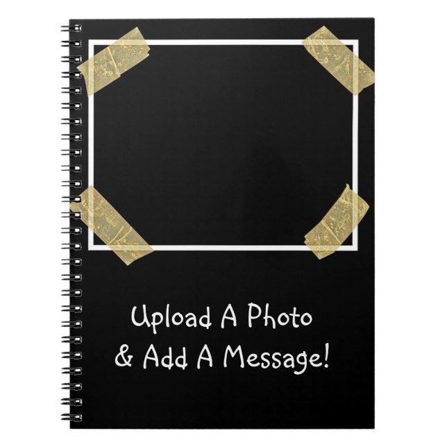 Cuaderno Cargar una foto y añadir un mensaje personal Perso (Frente)