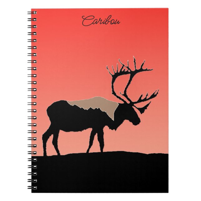 Cuaderno Caribou at Sunset - Arte original de la vida salva (Frente)