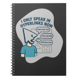 Cuaderno Caricatura divertida con la cabeza del cursor del 