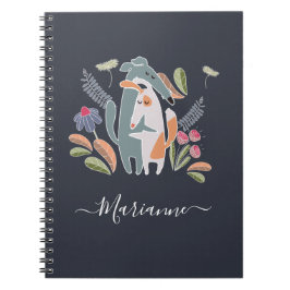 Cuaderno Caricatura personalizada Perro Escuela para Niños
