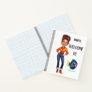 Cuaderno Caricaturas de Personalizados de caras nuevas corp