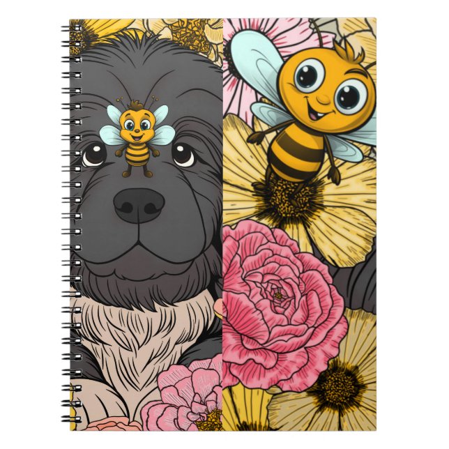Cuaderno Cariño de abeja Newf (Frente)