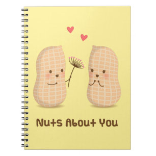 Cuaderno Cariñosos cacahuetes locos por ti juego de palabra
