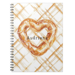 Cuaderno Carmel Cream Heart Pretzel