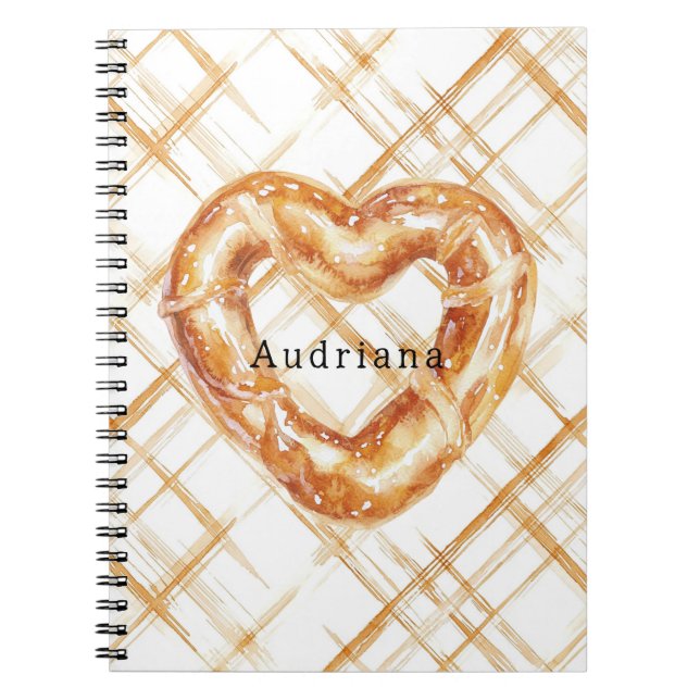 Cuaderno Carmel Cream Heart Pretzel (Frente)