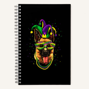Cuaderno Carnaval alemán de Shepherd Cute Mardi Gras