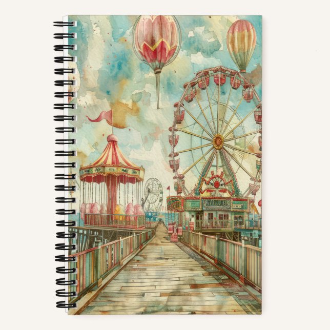 Cuaderno Carnaval de verano de 5,5" x 8,5" Espiral para por (Anverso)