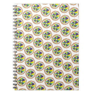 Cuaderno Carnaval del Rey Pastel de Nueva Orleans NOLA Mard