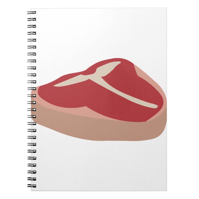 Cuaderno Carne Acero crudo Carne Proteína fresca Corteza de (Frente)