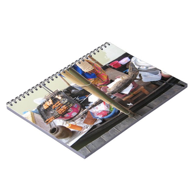 Cuaderno Carne de cocodrilo barbacoa ... Comida callejera e (Lado Izquierdo)