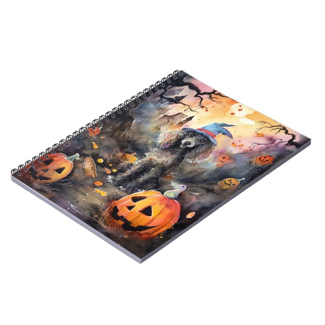 Cuaderno Carne de Halloween con calabazas aterradoras (Lado Izquierdo)