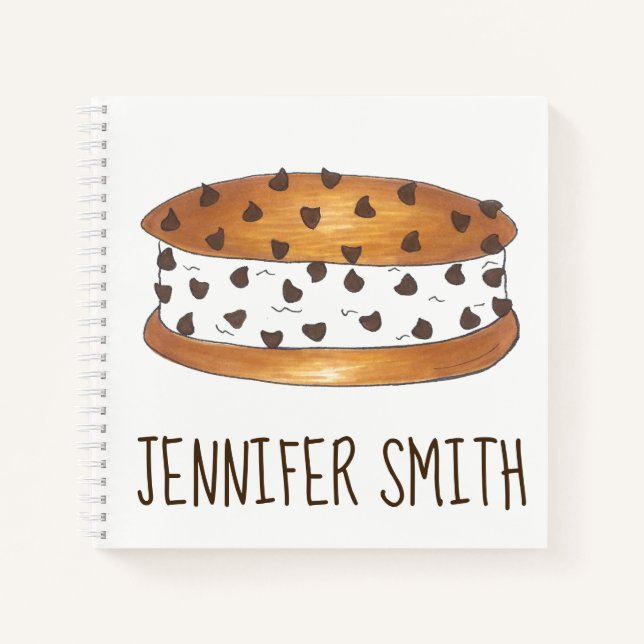 Cuaderno Carne de sándwich de helado de Chipwich personaliz (Anverso)