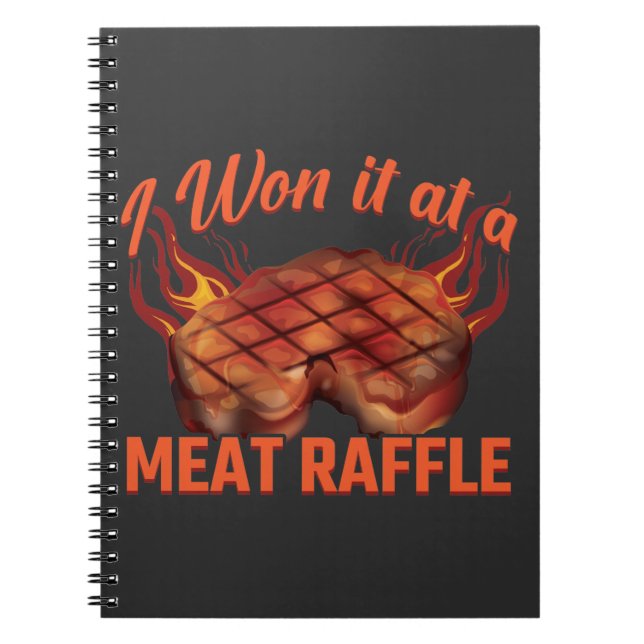 Cuaderno Carne Raffle Ganadora Carnicero de carne de terner (Frente)