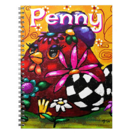 Cuaderno Carne y caprichosa pollo floral chunky personaliza