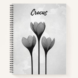 Cuaderno Carnet à spirale personalizable // Crocus