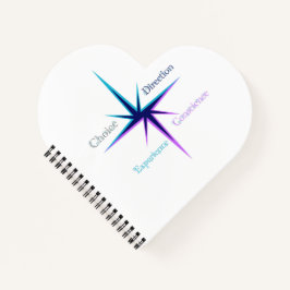 Cuaderno Carnet à spirales format cœur/Heart-shaped spiral 