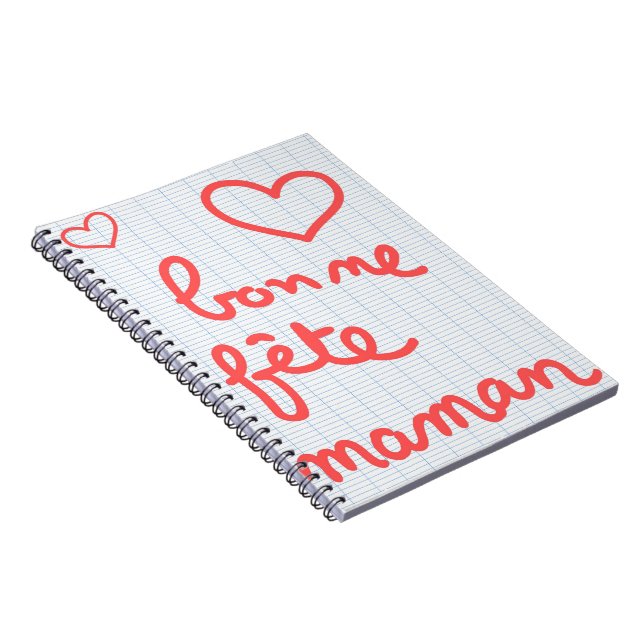 Cuaderno Carnet Bonne fête maman (Lado Derecho)