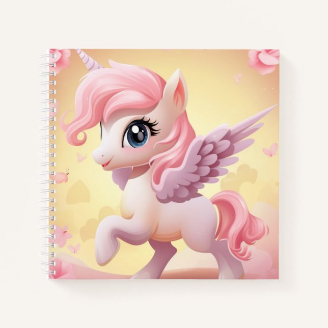 Cuaderno Carnet Cute Licorne (Anverso)