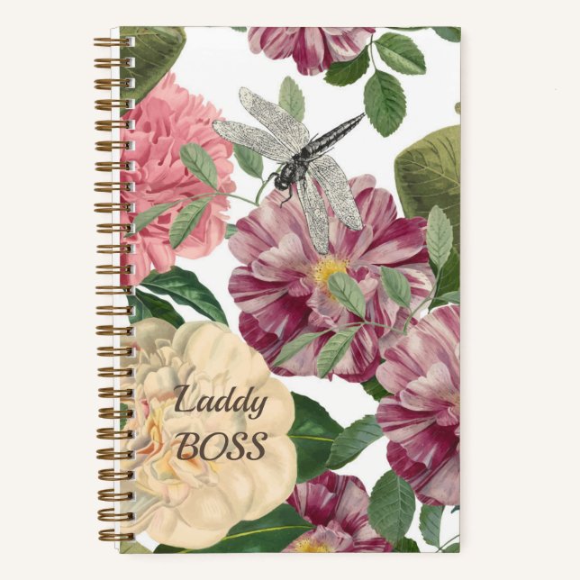 Cuaderno Carnet de notes Floral et Butterfly (Anverso)