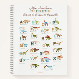 Cuaderno Carnet Dessin Abécédaire Dinosaures (Français)