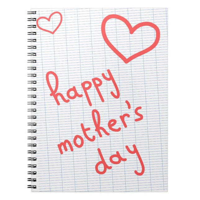Cuaderno Carnet "Happy Mother's Day" (Frente)